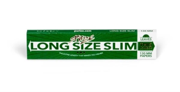 PURIZE® Unbleached Long Size Slim 130mm Zigarettenpapier, 40er Box